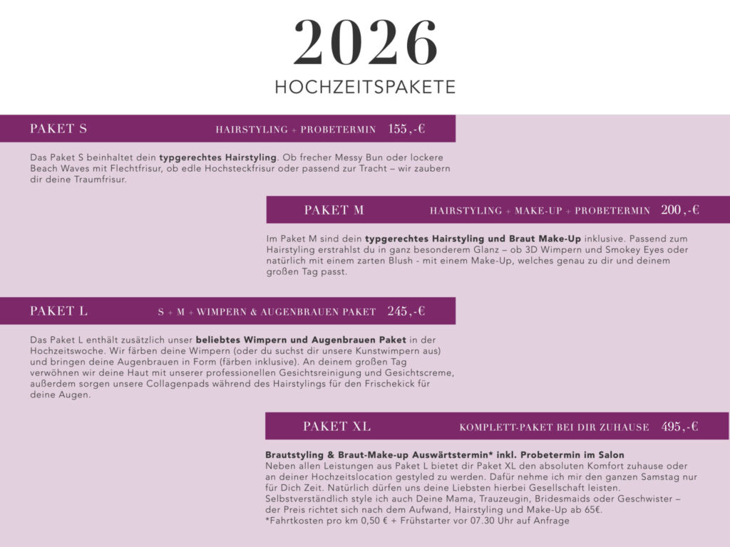 Hochzeitsfrisur Friseur Brautstyling